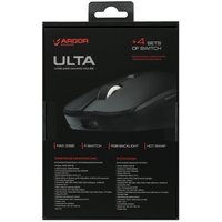 Мышь беспроводная/проводная ARDOR GAMING Ulta [ARDW-U3395-BK] черный