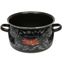 Кастрюля TM Appetite Chilli 5.5 л 18 см черный