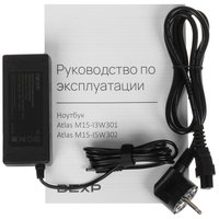 15.6" Ноутбук DEXP Atlas M15-I3W302 серый