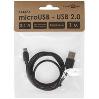 Кабель FinePower micro USB-B - USB Type-A черный 1 м