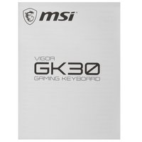 Keyboard  wired MSI Vigor GK30 White