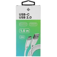 Кабель DEXP USB Type-C - USB Type-A белый 1.5 м