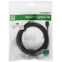 Кабель Ugreen USB Type-A - USB Type-A черный 3 м