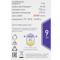 Лампа светодиодная ЭРА LED P45-9W-860-E27