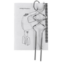 Миксер Moulinex HM460110 Prepmix+ [500 Вт, ручной, скоростей - 5, корпус - пластик, насадок - 4 шт, турборежим, белый, серый]
