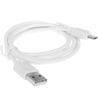 Кабель FinePower micro USB-B - USB Type-A белый 1 м