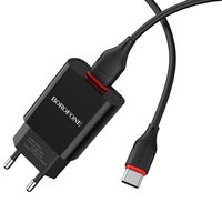 Сетевое зарядное устройство Borofone BA20A Sharp черный