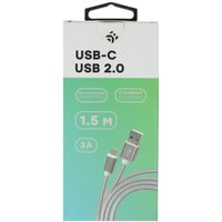 Кабель DEXP USB Type-C - USB Type-A серый 1.5 м
