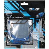 Кабель DEXP USB Type-A - USB Type-B синий 1 м