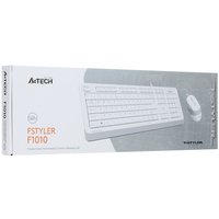 Клавиатура+мышь  проводная  A4Tech Fstyler F1010 белый
