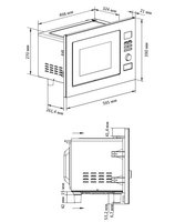 Встраиваемая микроволновая печь DEXP W601KSS серебристый