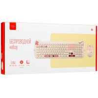 Клавиатура+мышь беспроводная   DEXP Yellow Cats желтый