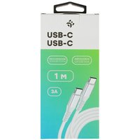 Кабель DEXP USB Type-C - USB Type-C белый 1 м