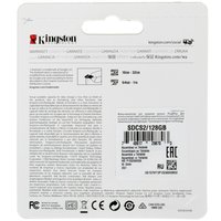 Карта памяти Kingston Canvas Select Plus microSDXC 128 ГБ [SDCS2/128GB]