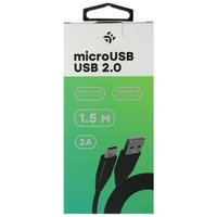 Кабель DEXP micro USB-B - USB Type-A черный 1.5 м