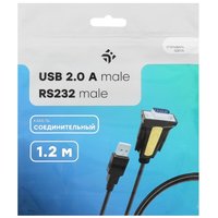 Кабель DEXP USB Type-A - COM(RS232) 9pin черный 1.2 м