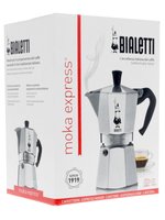 Гейзерная кофеварка Bialetti Moka Express серебристый