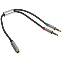 Кабель   DEXP jack 3.5 мм х2 шт. - jack 3.5 мм черный