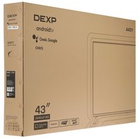 43" (109 см) Телевизор DEXP A431 серый