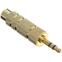 Adapter   Aceline jack 3.5 mm - jack 6.3 mm golden