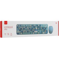 Клавиатура+мышь беспроводная   DEXP Blue Candy синий