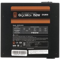 Блок питания ZALMAN GigaMax (GVII) 750W [ZM750-GVII] черный