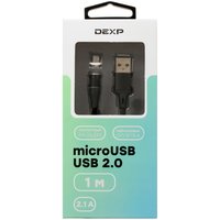 Кабель DEXP micro USB-B - USB Type-A черный