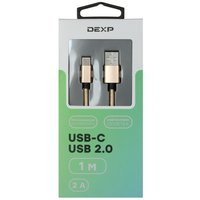 Кабель DEXP USB Type-C - USB Type-A золотистый 1 м