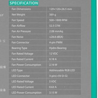 Комплект вентиляторов DEEPCOOL CF120 Plus [DP-F12-AR-CF120P-3P] черный