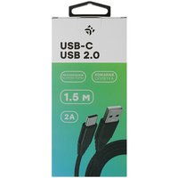 Кабель DEXP USB Type-C - USB Type-A черный 1.5 м