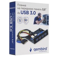Плата расширения Gembird FP3.5-USB3-4A
