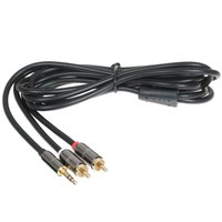 Кабель   DEXP jack 3.5 мм - 2RCA черный
