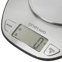 Кухонные весы OneTwo SSC серебристый серебристый