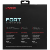Проводные наушники ARDOR GAMING Fort  черный 2023