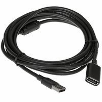 Кабель Ugreen USB Type-A - USB Type-A черный 3 м
