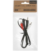 Cable   Aceline jack 3.5 mm - 2RCA black