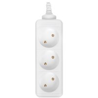 Extension cord DEXP Basic 318W white
