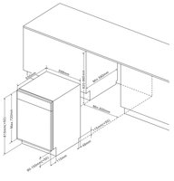 Built-in dishwasher DEXP M12C7PB