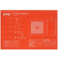 Блок питания ADATA XPG PYLON BRONZE 750W [PYLON750B-BKCEU] черный