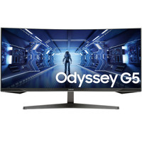 34" Монитор Samsung Odyssey G5 G55T C34G55TWWI черный — фото 1