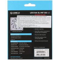 Реверсный вентилятор LIAN LI UNI FAN SL-INFINITY REVERSE BLADE [G99.12RSLIN1W.R0] белый