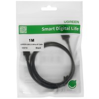 Кабель Ugreen USB Type-A - USB Type-A черный 1 м