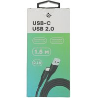 Кабель DEXP USB Type-C - USB Type-A черный 1.5 м