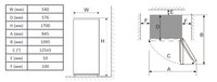 Холодильник с морозильником   DEXP B4-24AMG белый