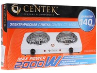 Плита компактная электрическая Centek CT-1509 белый