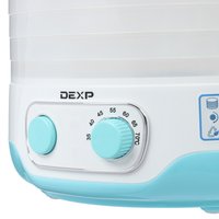 Сушилка для овощей и фруктов DEXP FD-1250P голубой