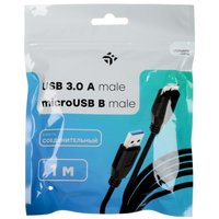 Кабель DEXP micro USB-B - USB Type-A черный 1 м