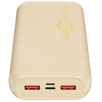 Портативный аккумулятор FinePower Jacked II бежевый