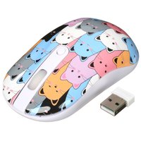 Мышь беспроводная DEXP WM-311WU Many cats  разноцветный