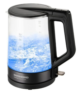 Изображение товара Электрочайник Redmond RK-G196 черный с автоотключением
